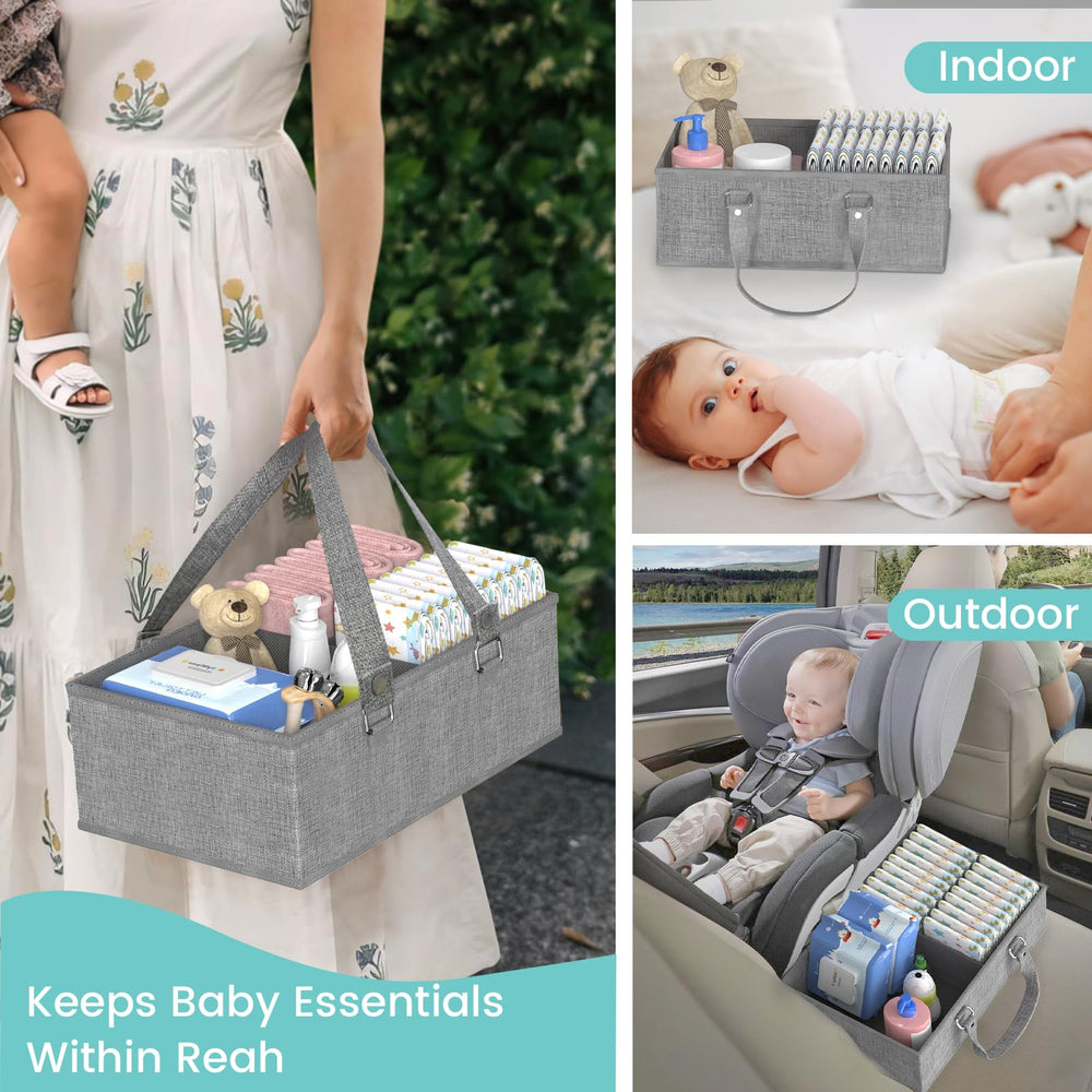 GLISWAM bedside cart fits nursery setup, keeps essentials within arm's reach