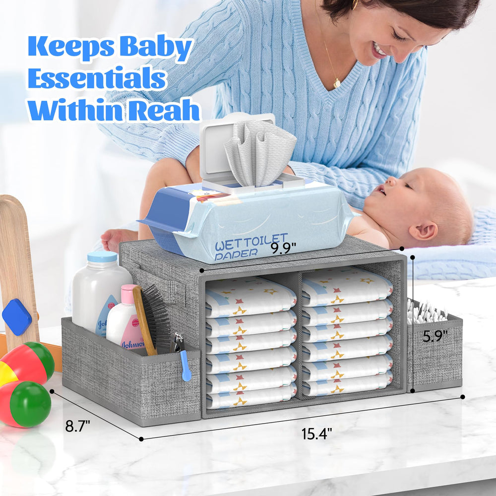 GLISWAM detachable top basket converts to a mobile changing station