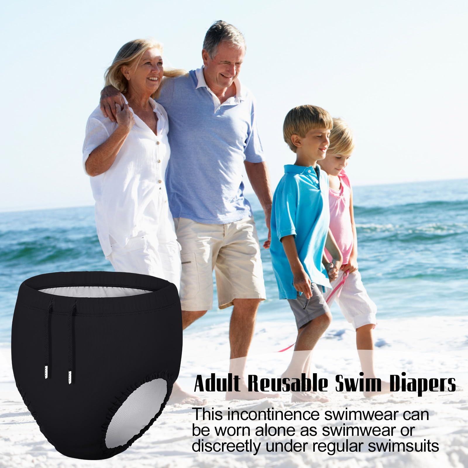 Glitopper unisex XL swim diaper for everyday water activities