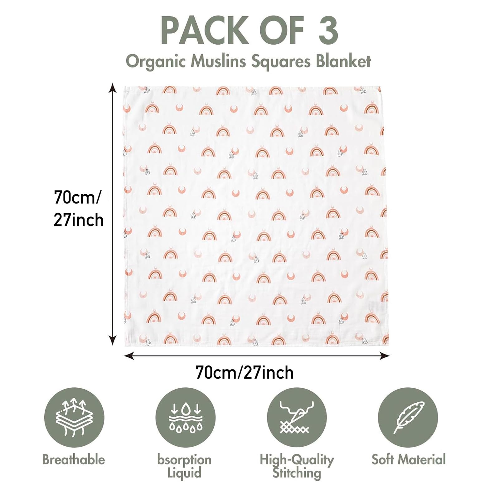 GLLQUEN BABY baby in stroller with sunshade, breathable fabric.