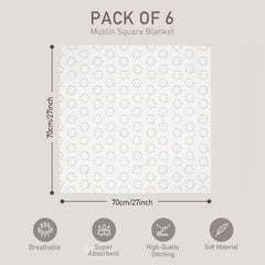 GLLQUEN BABY bamboo viscose fabric closeup emphasizes breathable 70x70 cm size