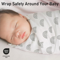 GLLQUEN BABY bamboo-viscose muslin blanket highlights breathable, skin-friendly fabric.