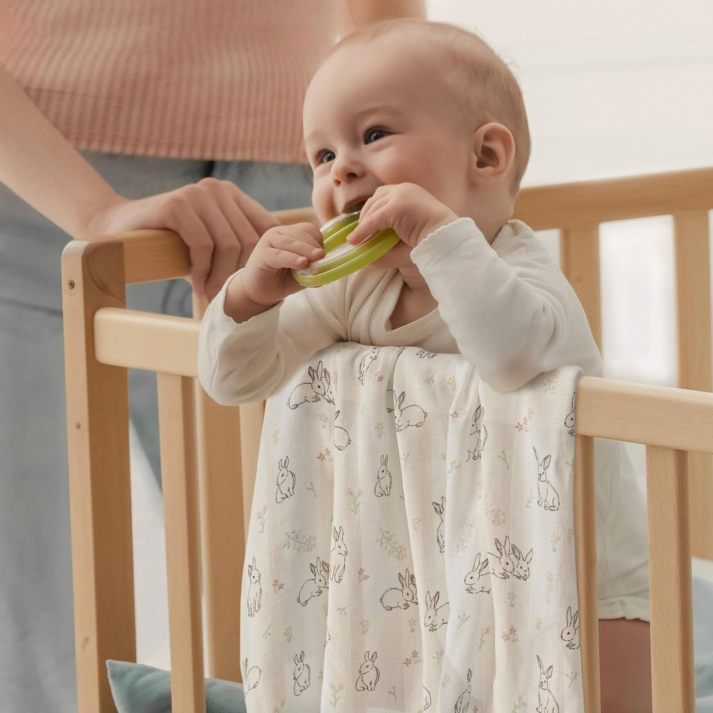 GLLQUEN BABY bamboo-viscose blend delivers durable softness that lasts after washes.