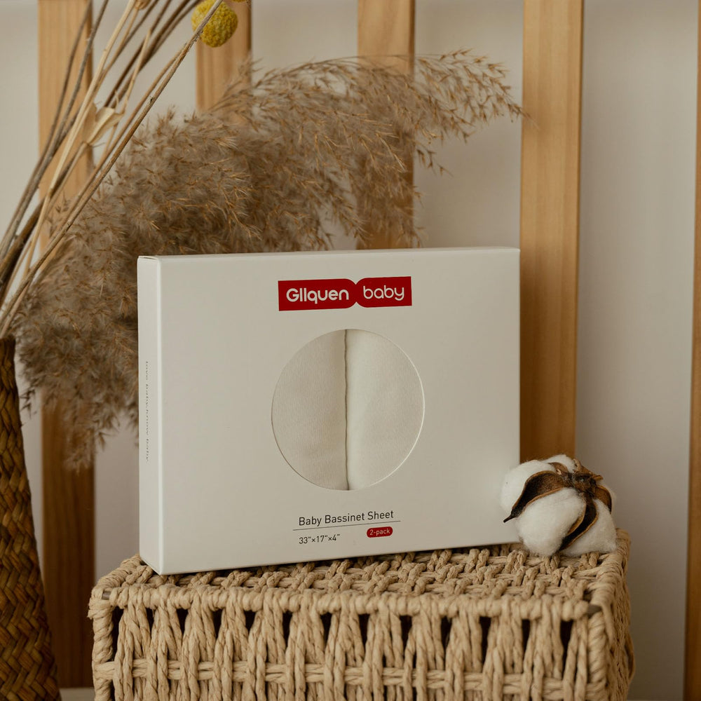 GLLQUEN BABY bassinet sheets machine wash and quick dry, time-saving.