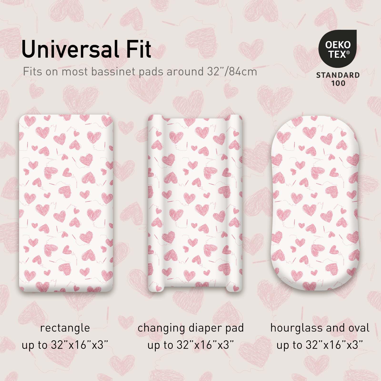 GLLQUEN BABY bassinet sheets floral pattern enhances nursery decor and photos