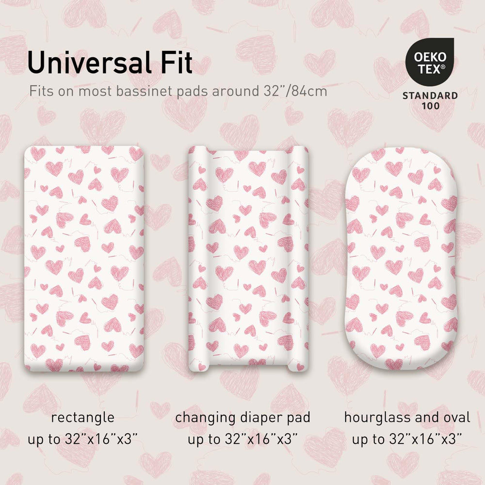 GLLQUEN BABY bassinet sheets floral pattern enhances nursery decor and photos