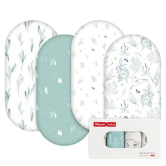 GLLQUEN BABY forest deer pattern bassinet sheet for cozy naps