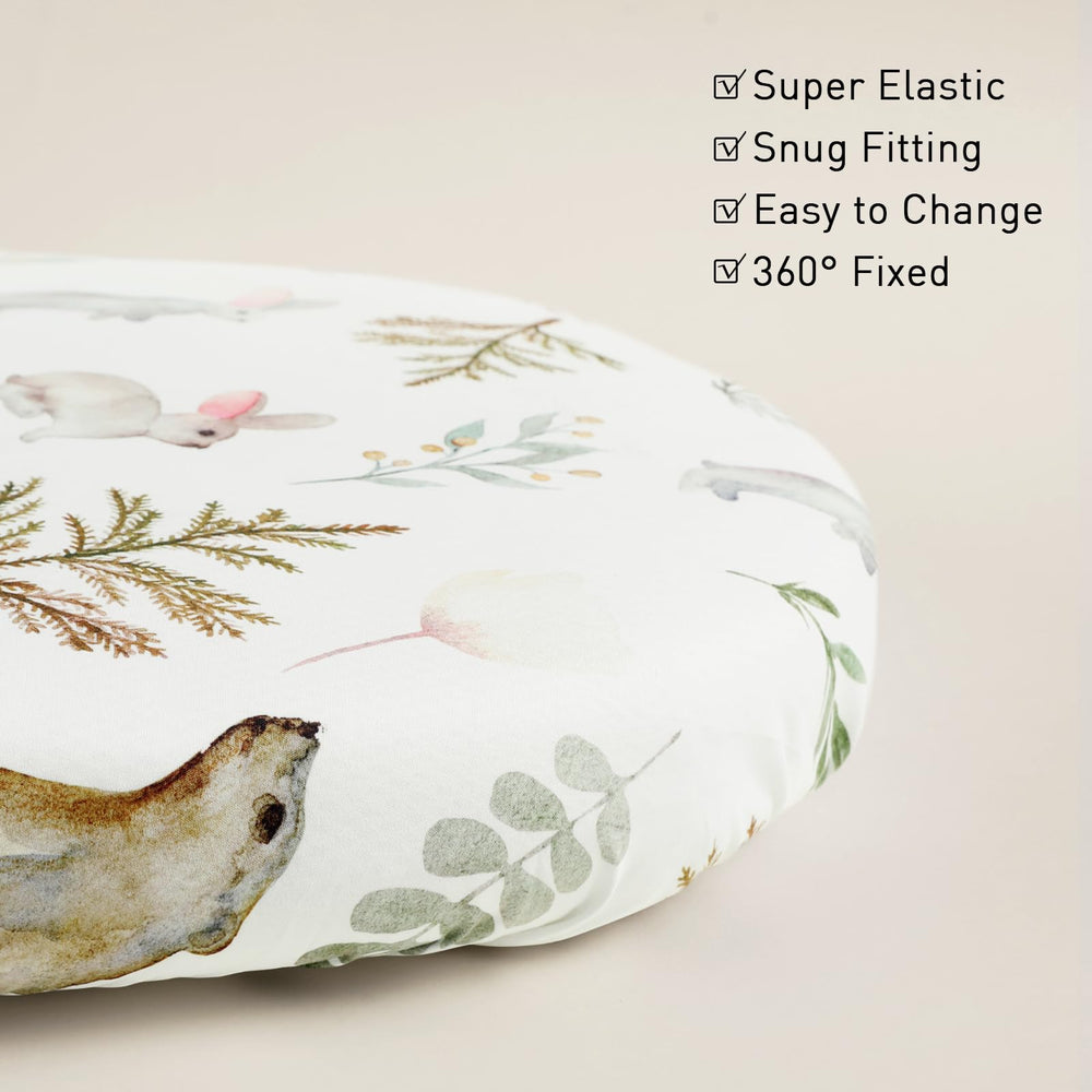 GLLQUEN BABY bassinet sheets size-fit 32x16 fits standard cradles securely.