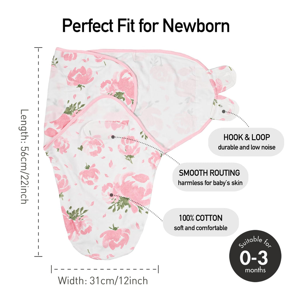 GLLQUEN BABY easy 3-step swaddling design for quick wrap