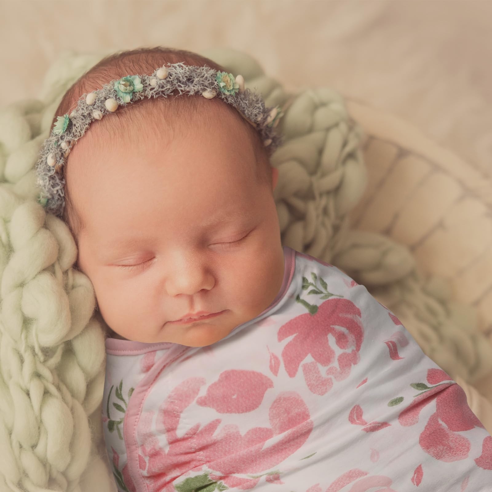 GLLQUEN BABY gift-ready newborn swaddle set for baby showers