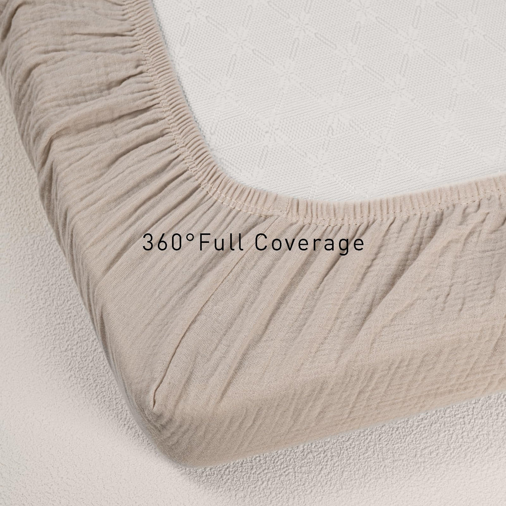 Gllquen Baby machine-washable crib sheets simplify laundry for busy parents