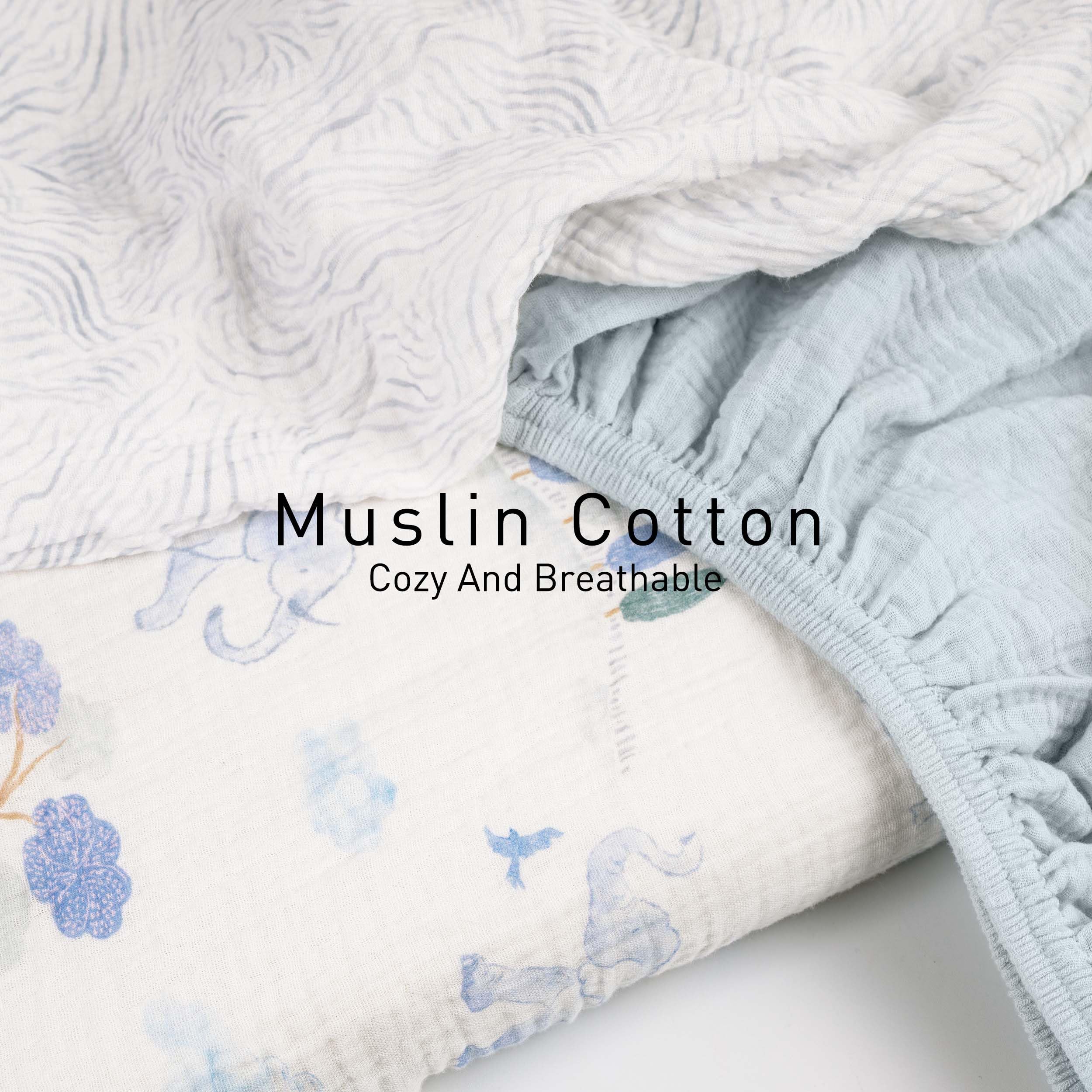 Gllquen Baby bassinet sheets elastic-fit details ensure snug secure fit across shapes.