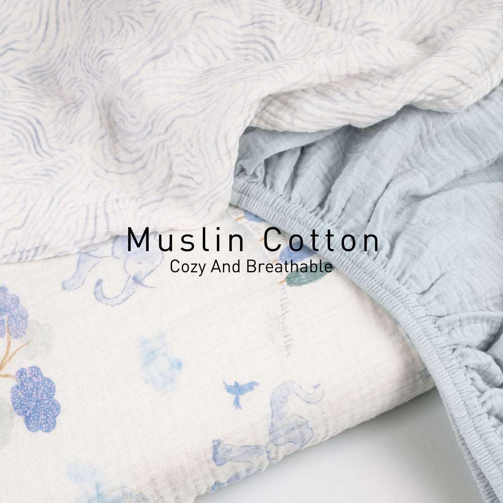Gllquen Baby bassinet sheets elastic-fit details ensure snug secure fit across shapes.