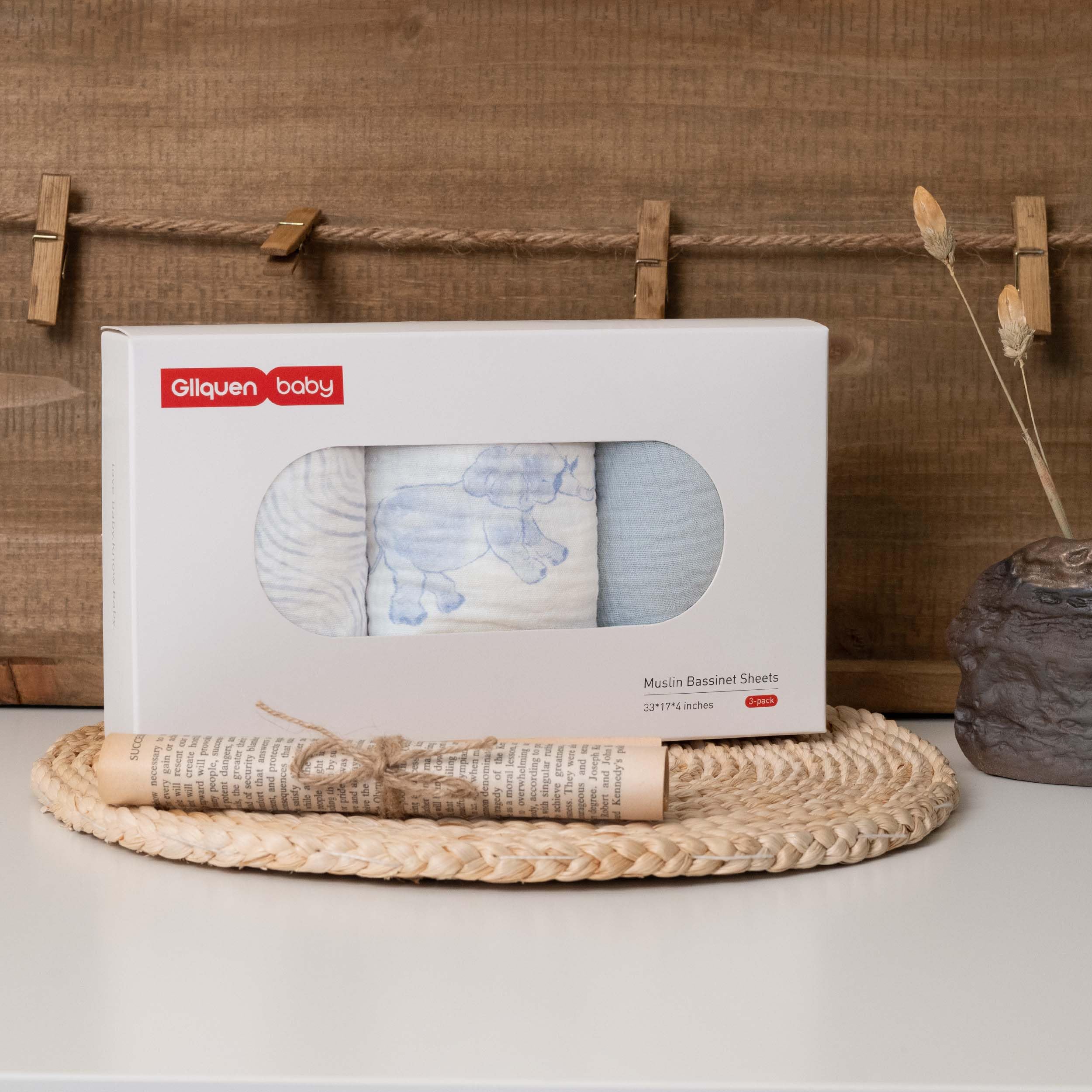 Gllquen Baby 3-pack gift box ideal for new parents.