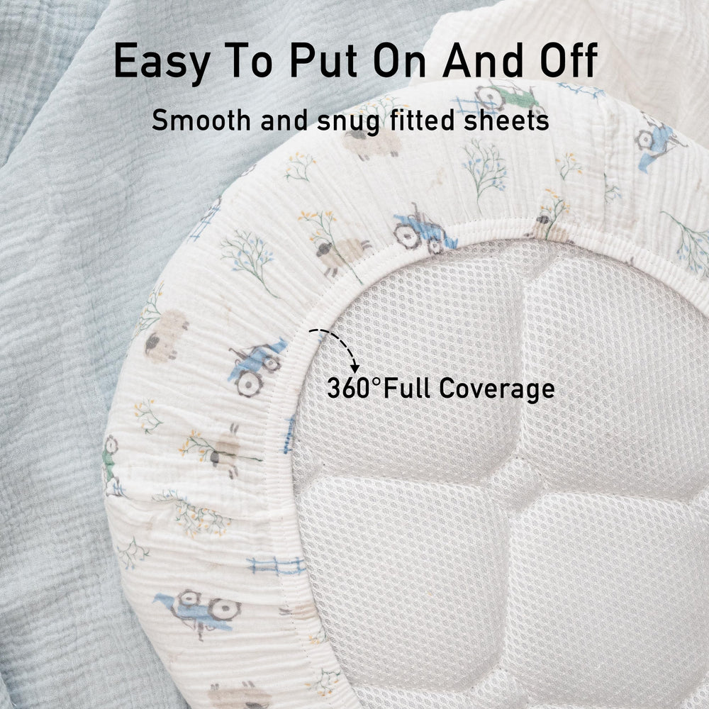 Gllquen Baby muslin sheets OEKO-TEX certified for safe materials