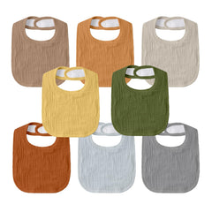GLLQUEN BABY muslin drool bibs pack green keeps outfits clean during drool.