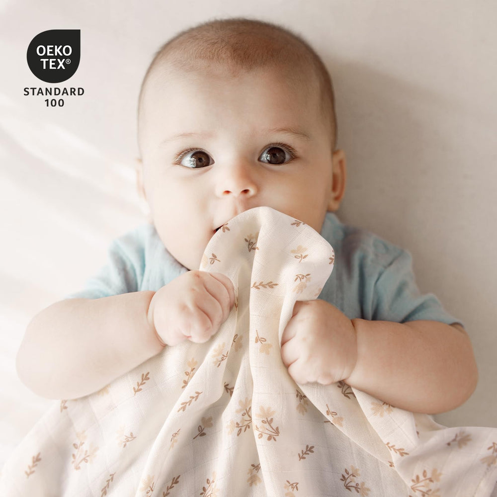GLLQUEN BABY muslin-squares-70x70-closeup shows breathable texture