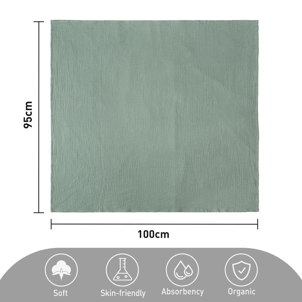 GLLQUEN BABY muslin swaddle blanket gift-ready packaging for baby registries.