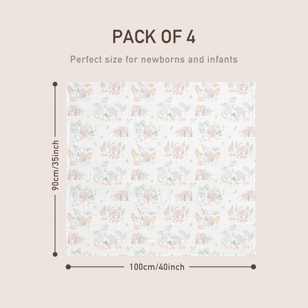 GLLQUEN BABY muslin swaddle blanket outdoors as sunshade during outing