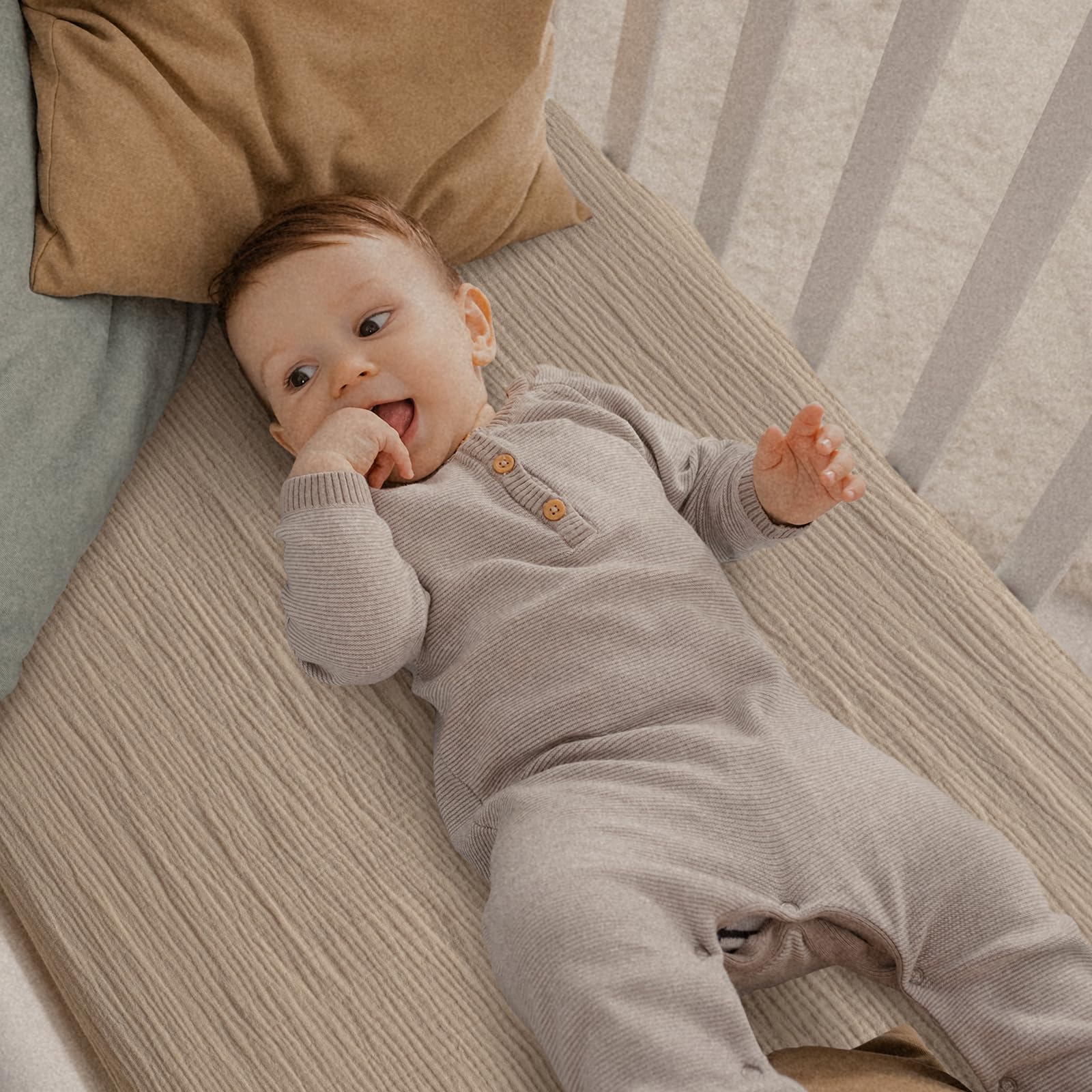 Gllquen Baby nursery-decor friendly sheets add a soft touch