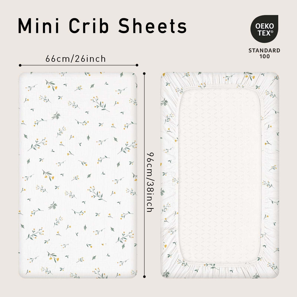 Gllquen Baby pack-and-play sheets universal-fit for various mattress shapes
