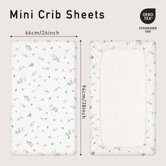Gllquen Baby pack-and-play sheets universal-fit for various mattress shapes