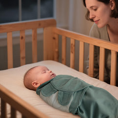GLLQUEN BABY sleep sack wrap 3-step use for easy swaddling.