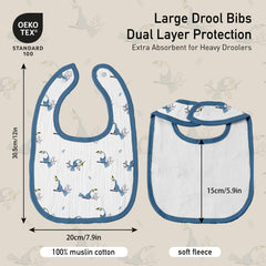 GLLQUEN BABY soft cotton muslin fabric feels gentle on skin