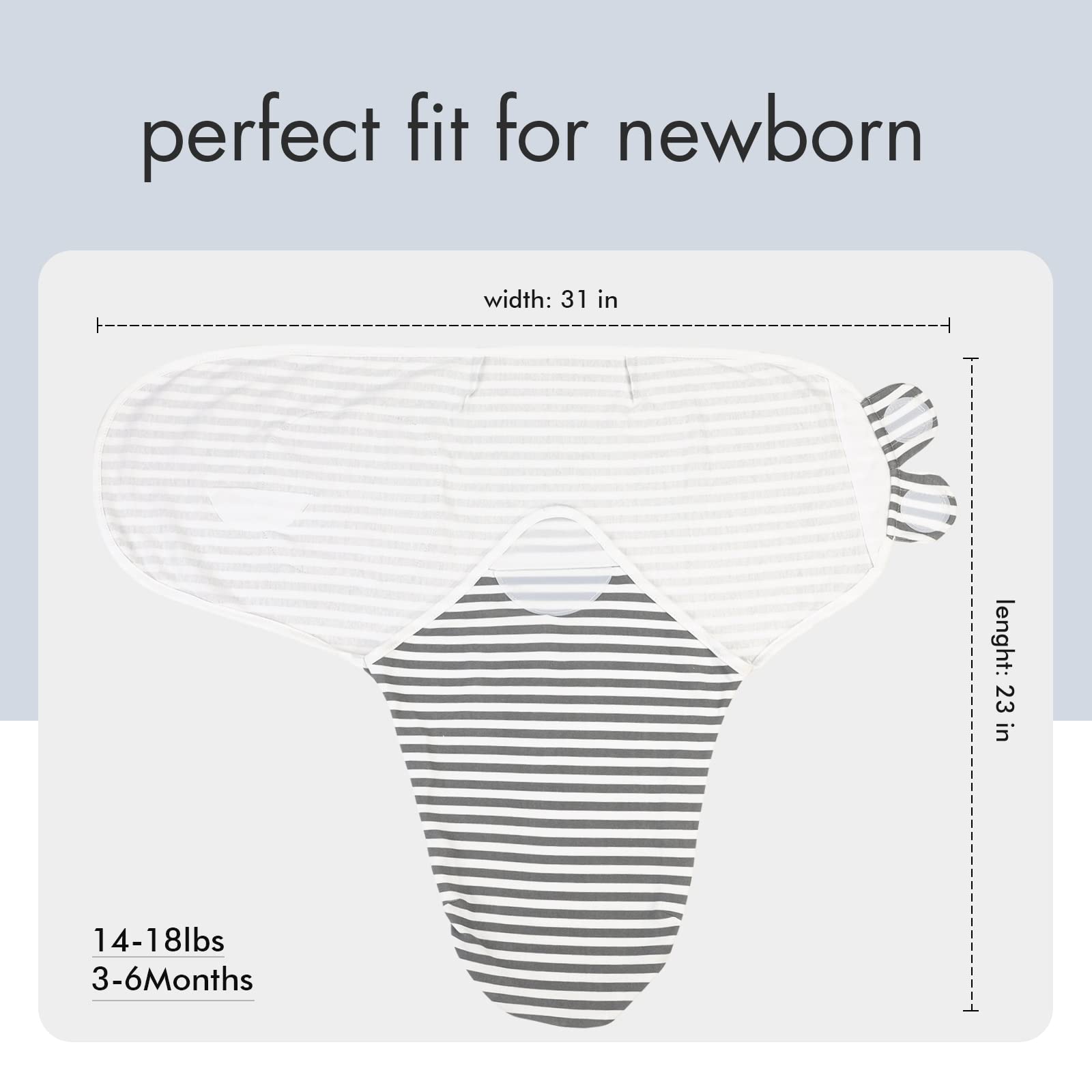 GLLQUEN BABY 22x26 inch size supports growing babies.
