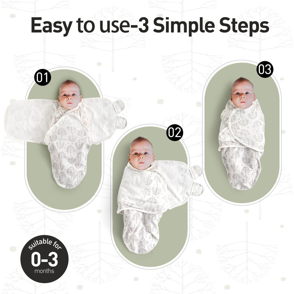 GLLQUEN BABY 22x26 inch size is ideal for newborn swaddling.