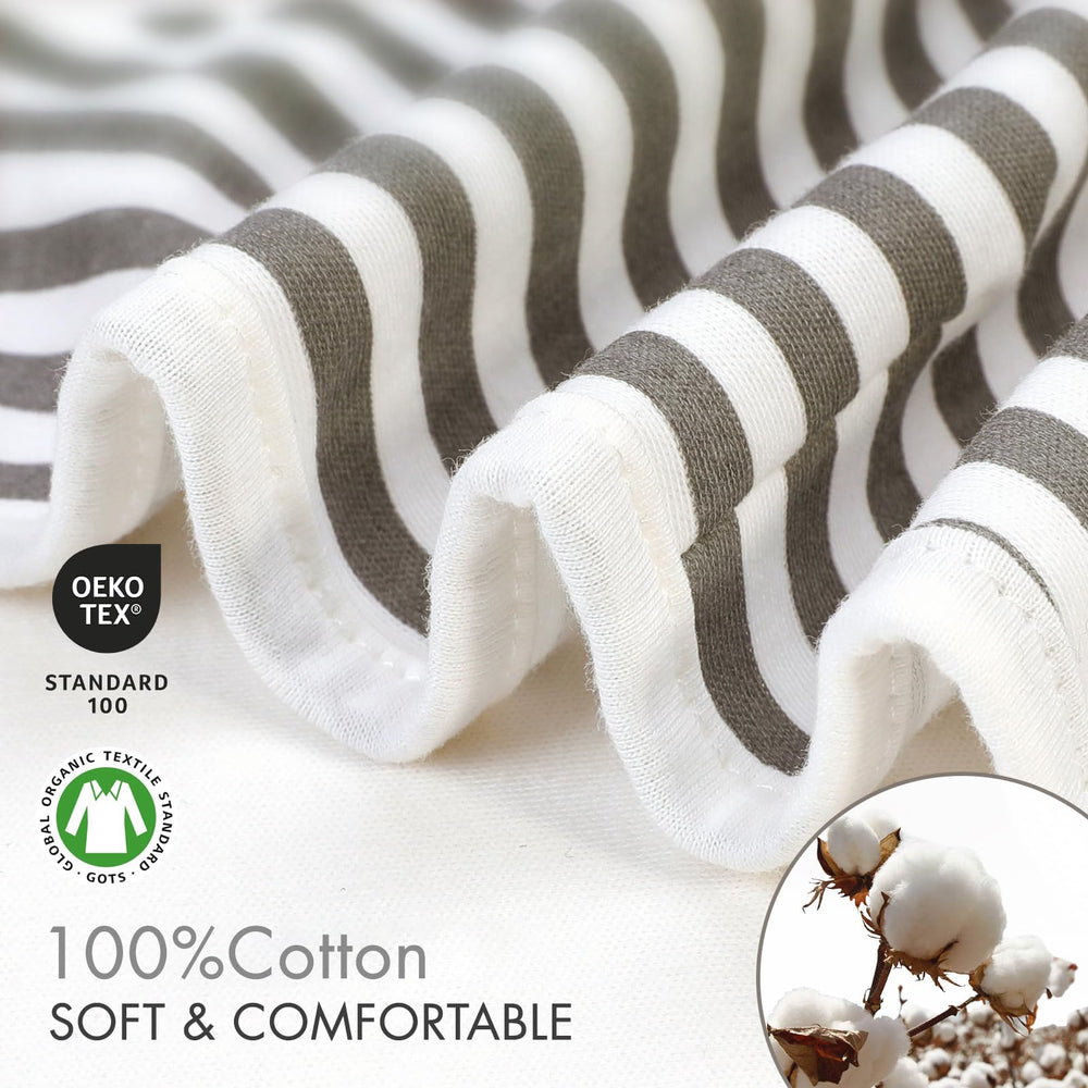 GLLQUEN BABY swaddle adjustable wings with hook-and-loop for a comfy fit.