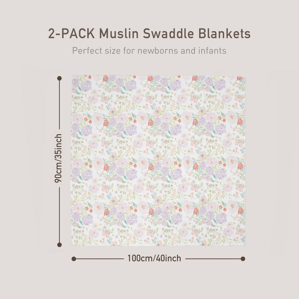 GLLQUEN BABY swaddle blanket on baby for secure wrap.