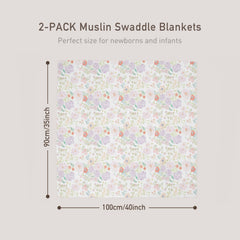 GLLQUEN BABY swaddle blanket on baby for secure wrap.