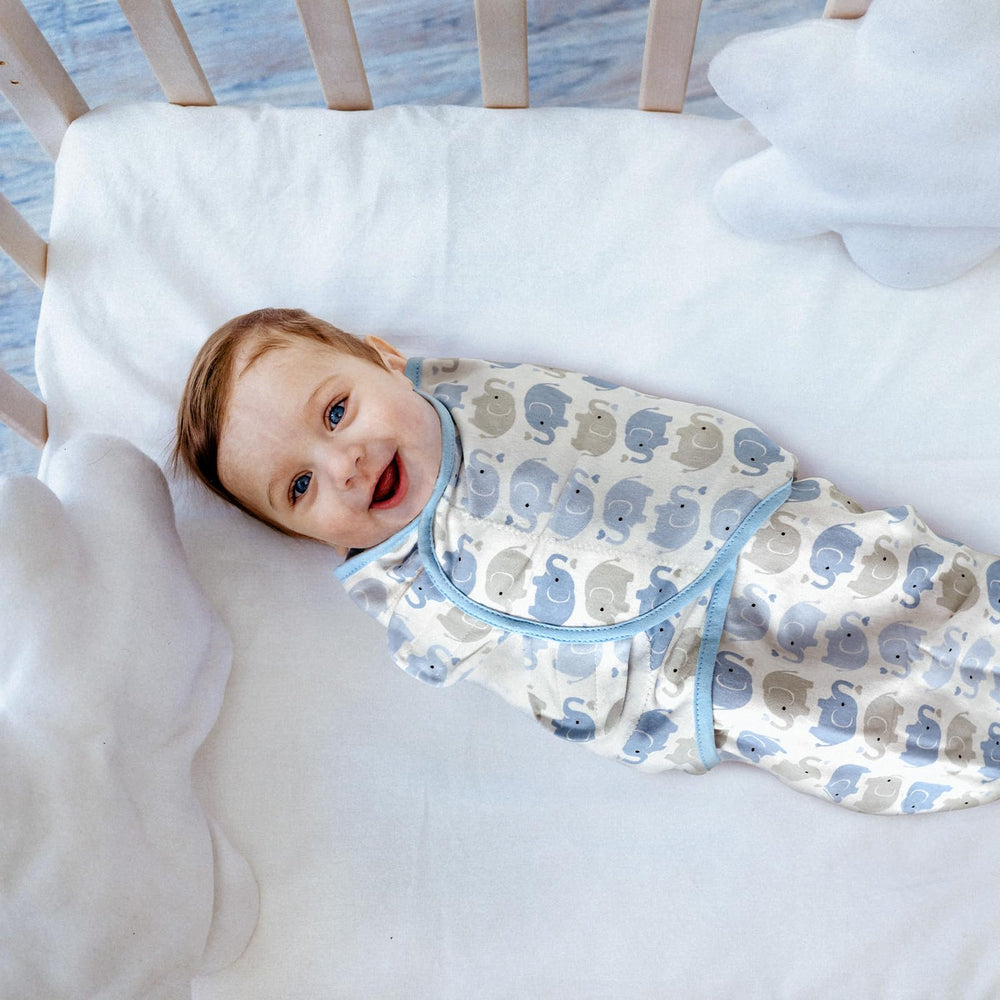 GLLQUEN BABY swaddle fabric texture close-up on breathable cotton