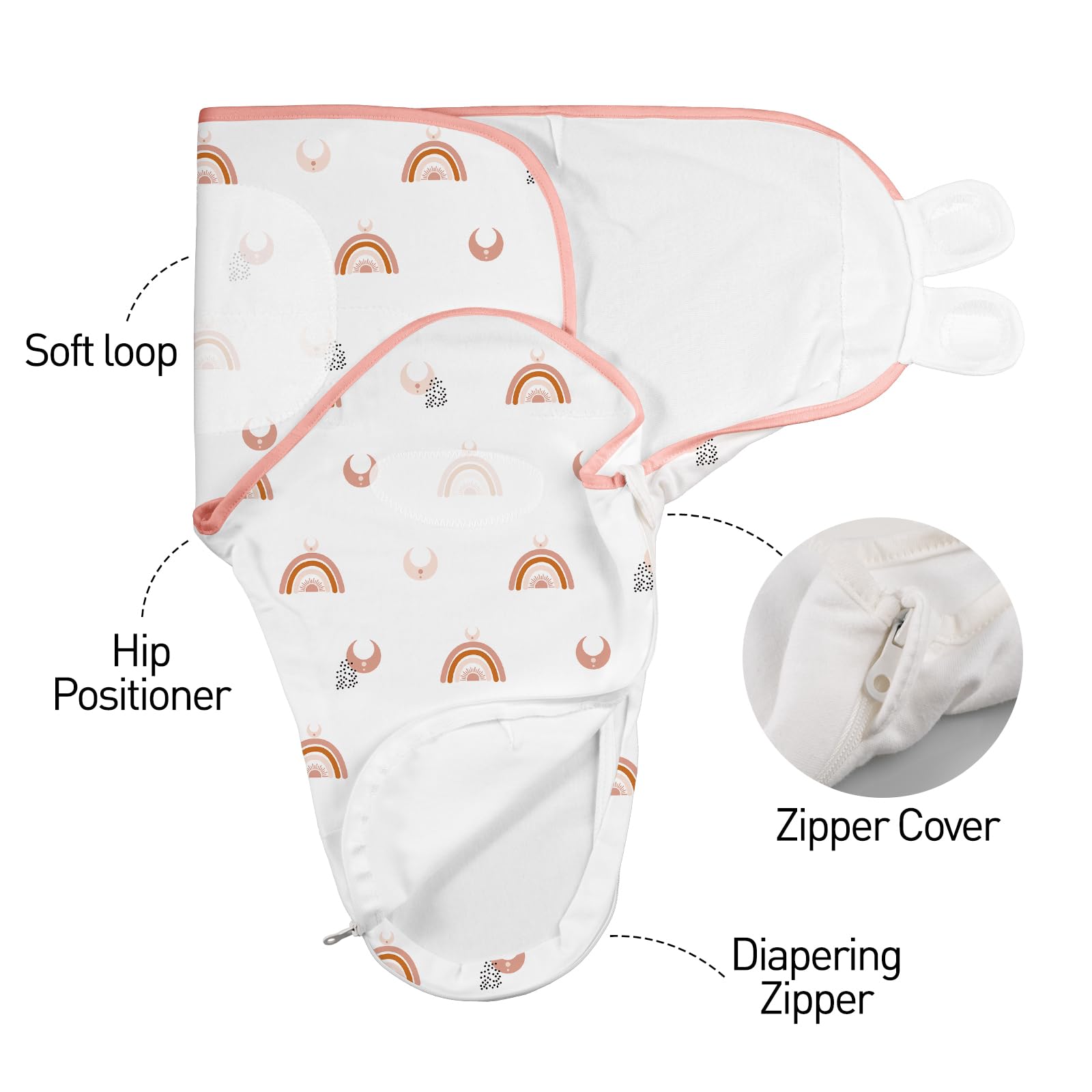 GLLQUEN BABY swaddle gift box presentation makes thoughtful registry gift.