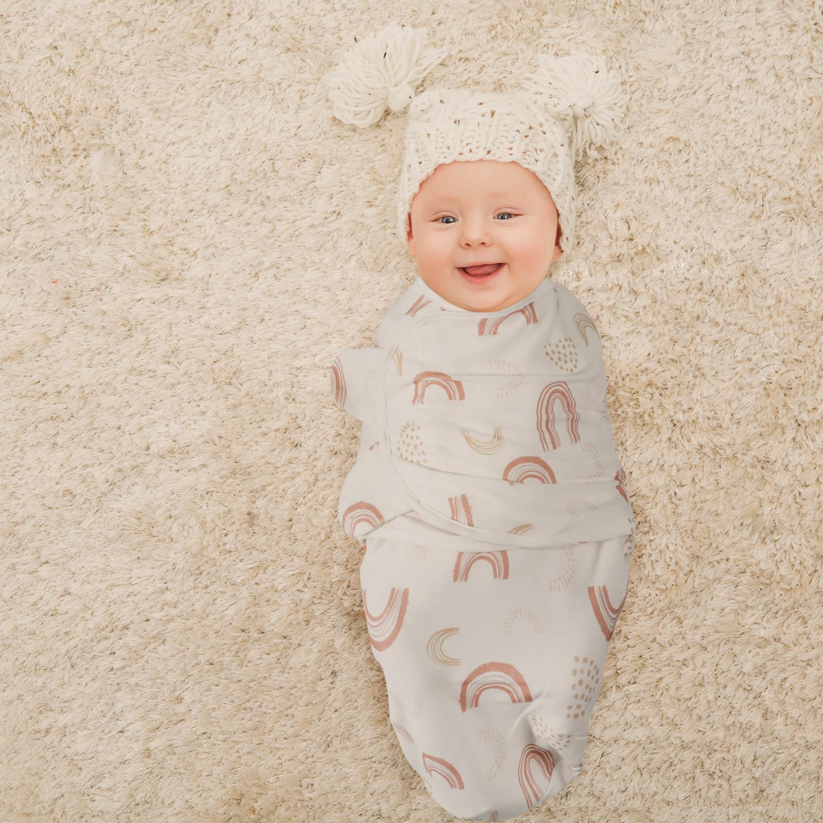 GLLQUEN BABY swaddle machine washable at 30°C for easy care.