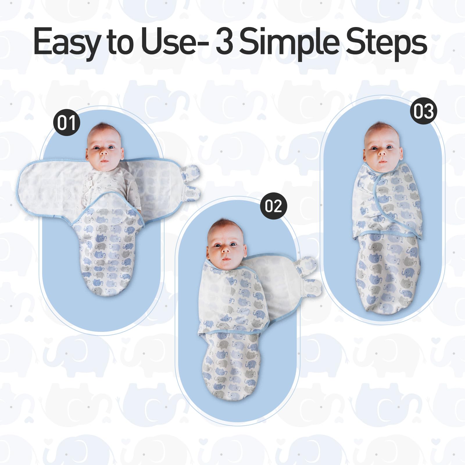 GLLQUEN BABY swaddle OEKO-TEX certified label close-up