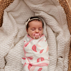 GLLQUEN BABY leaves swaddle sleep sack breathable fabric aids comfortable sleep