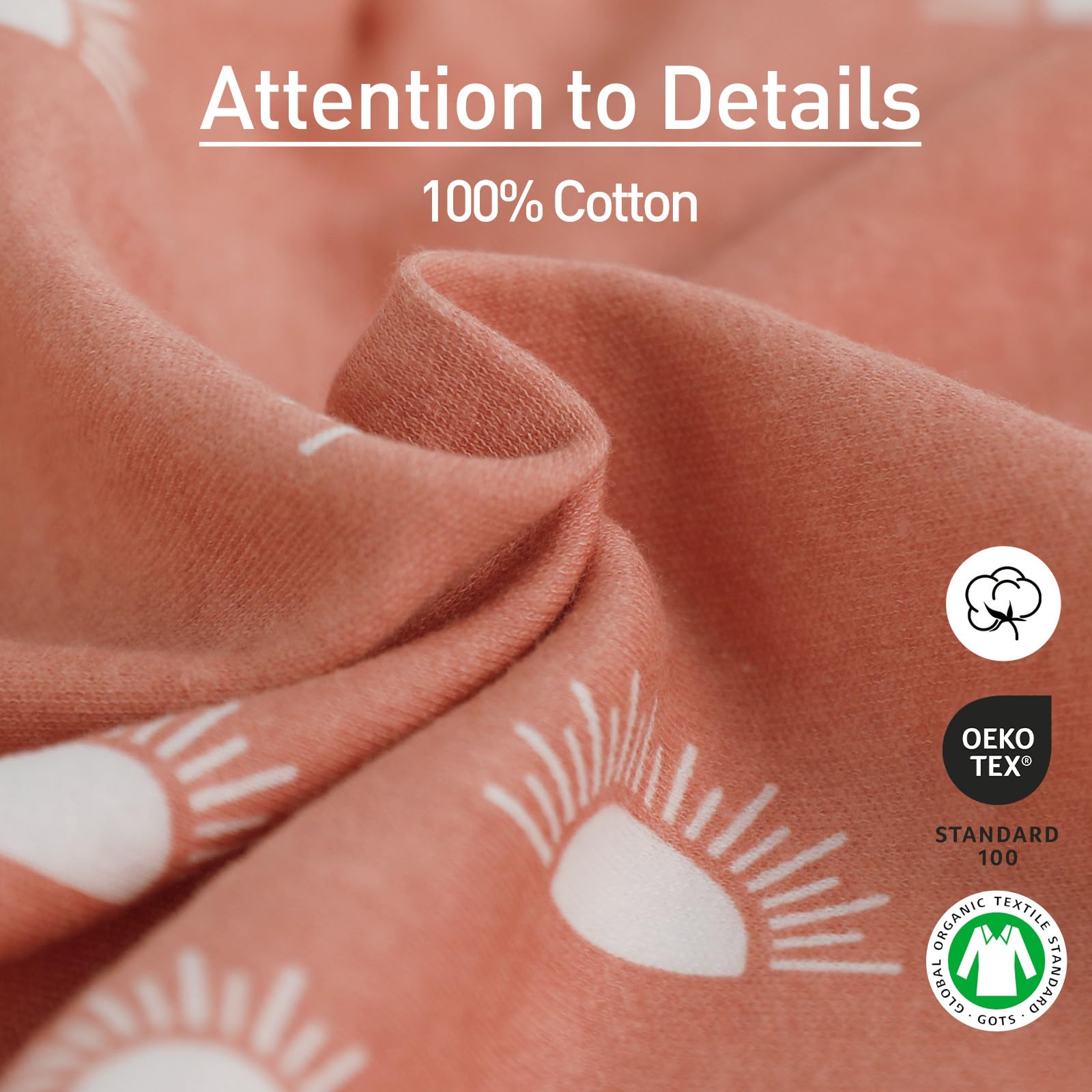 GLLQUEN BABY swaddle soft cotton fabric feels breathable and gentle.