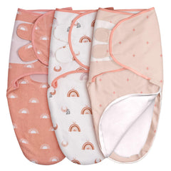 GLLQUEN BABY swaddle zipper close-up shows adjustable hook-and-loop fit.