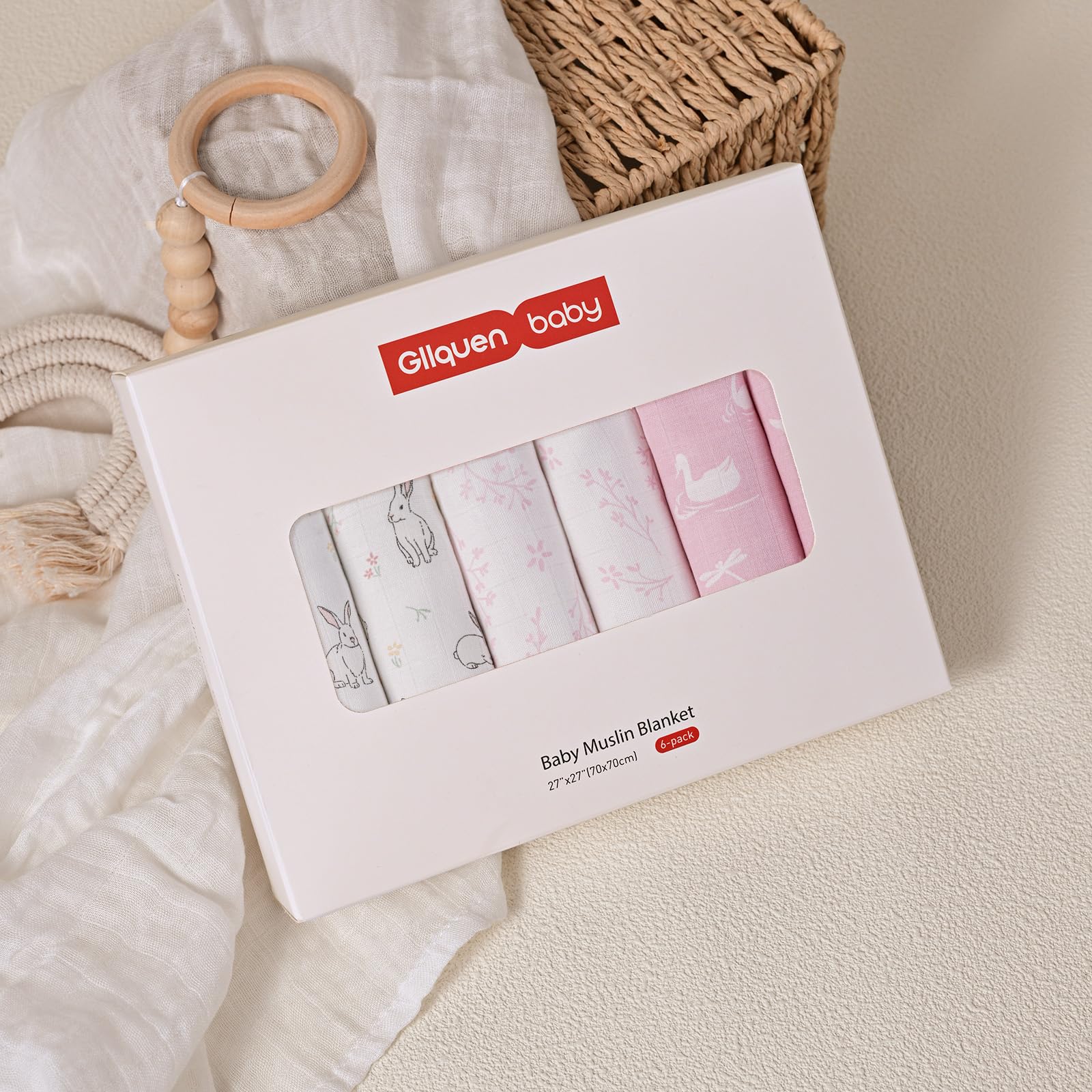GLLQUEN BABY washing-friendly fabric stays soft after many cycles.