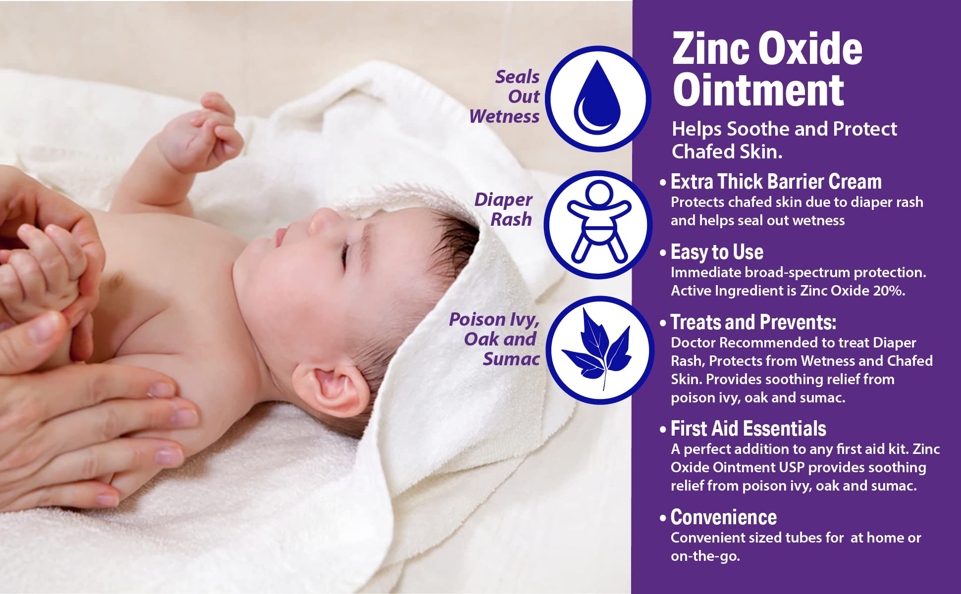 Globe Zinc Oxide ointment seals out wetness on skin