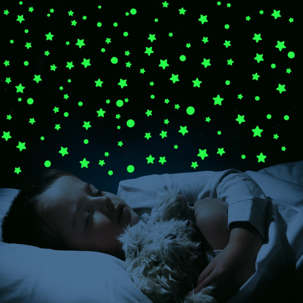 GLOCARNIVAL 3D star stickers in three sizes adaptable for designs