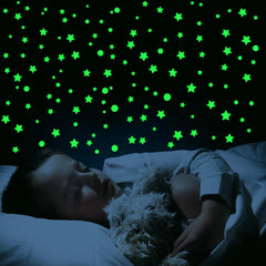 GLOCARNIVAL 3D star stickers in three sizes adaptable for designs