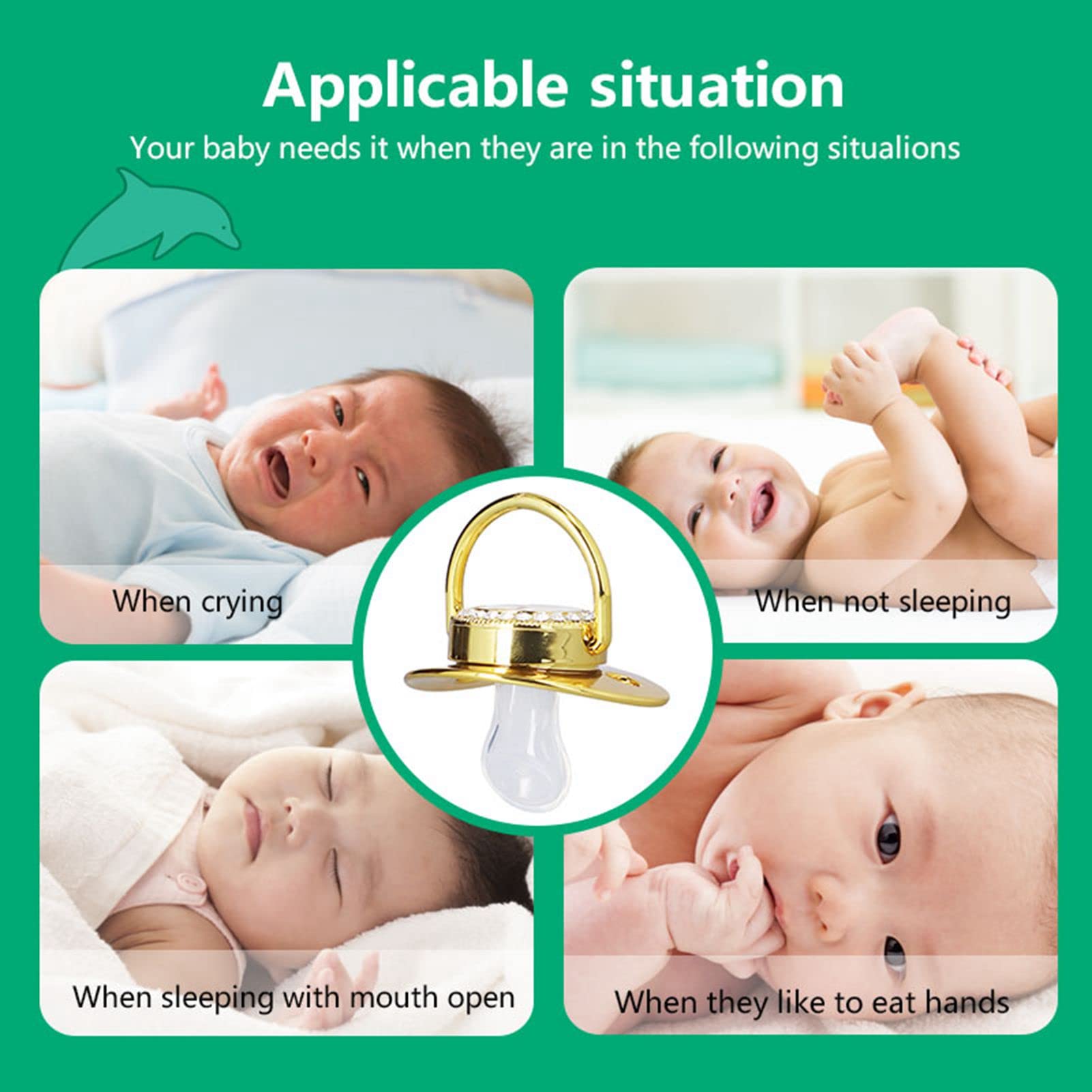 GLOGLOW crown-shape design adds a regal touch to baby accessories