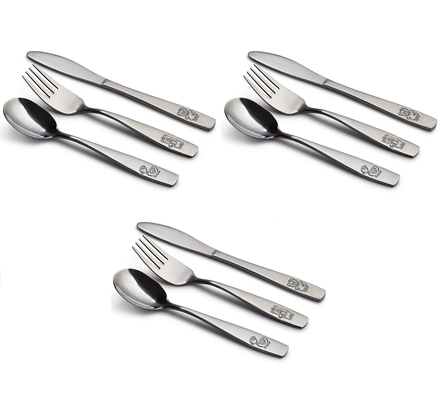 GlossyEnd 9-piece knife image showing safe non-serrated blade for kids