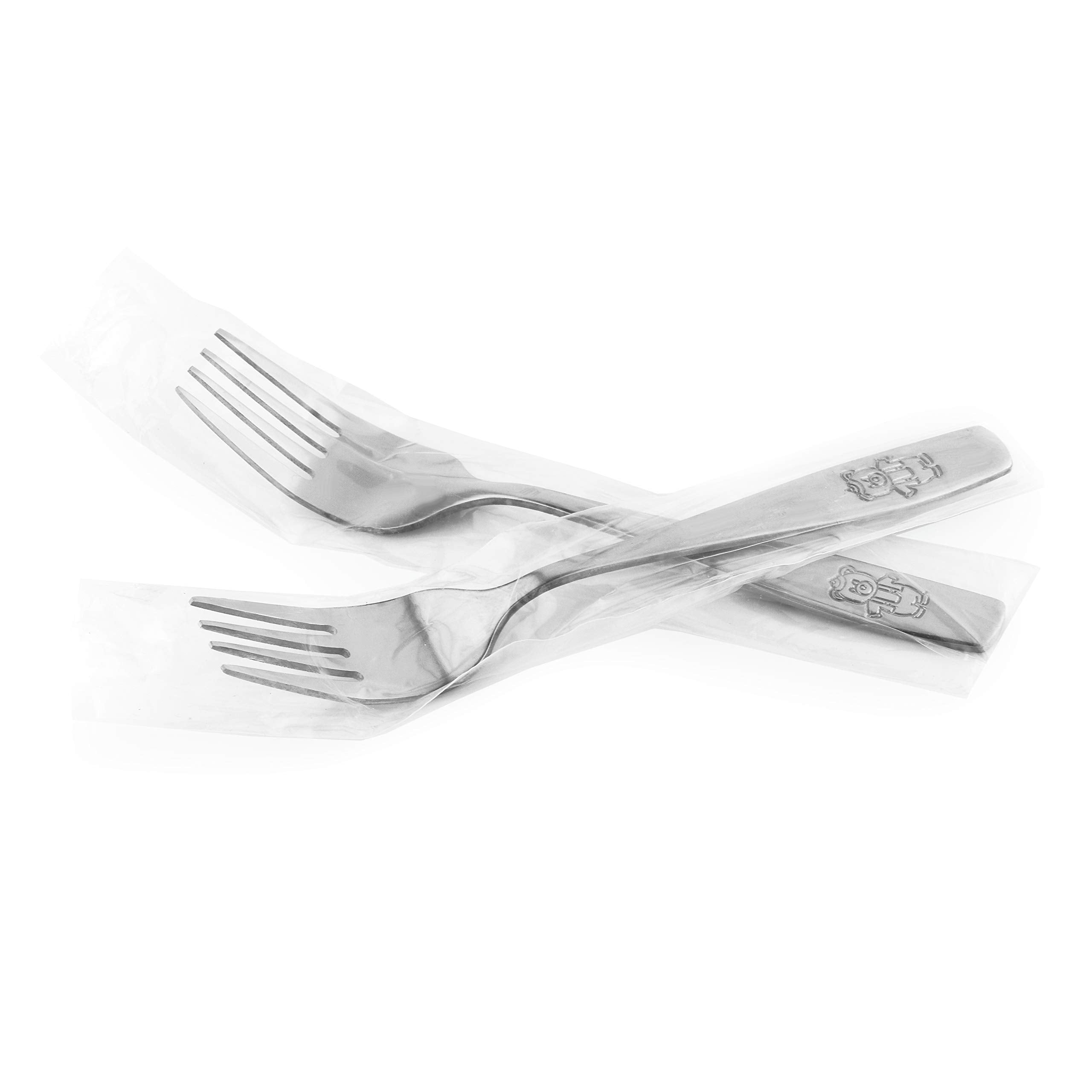 GlossyEnd kid-sized silverware feels like adults' but fits little hands.