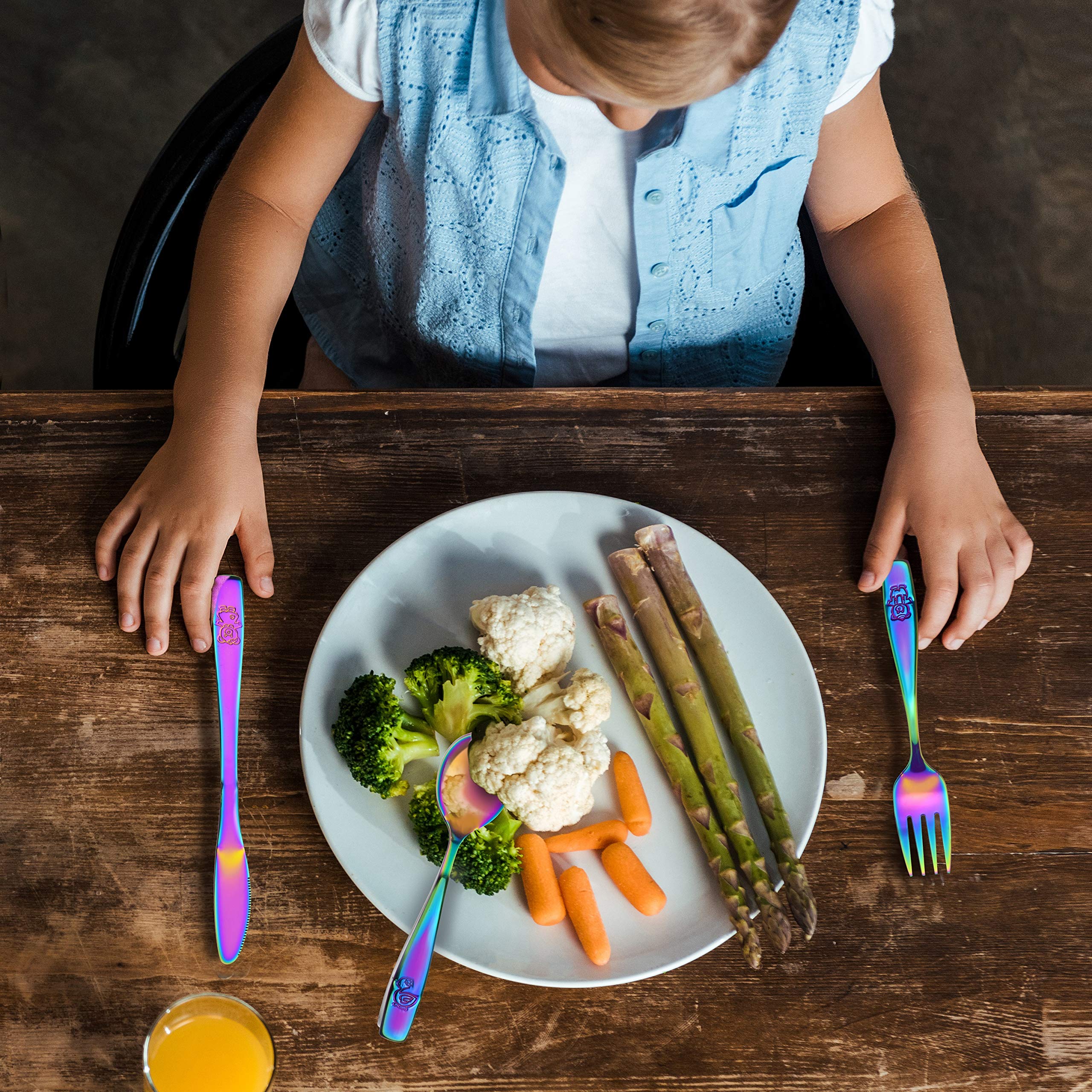 GlossyEnd kid-friendly cutlery settings for home or preschool use