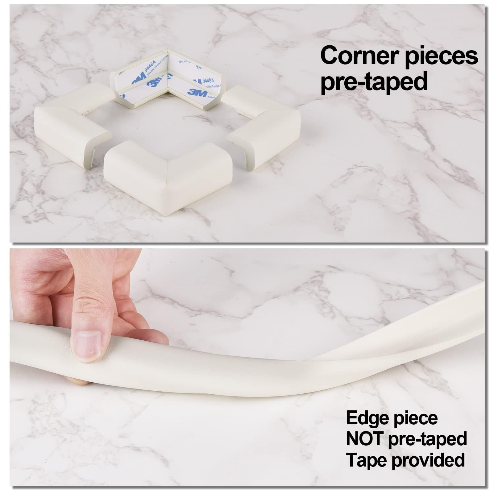 Gloval Baby durable rubber foam cushions contact on corners.