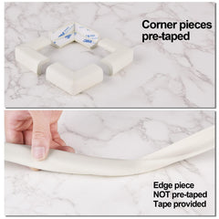 Gloval Baby durable rubber foam cushions contact on corners.